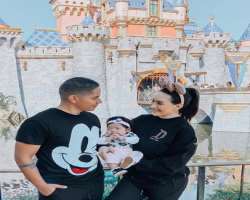 Her husband gave a wonderful surprise to her and took her to Disneyland in February 2020.